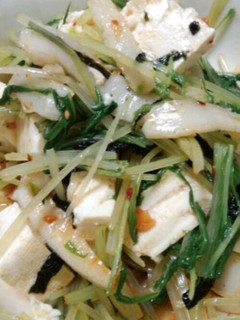 余った水菜でさっぱりサラダ★-レシピのメイン写真