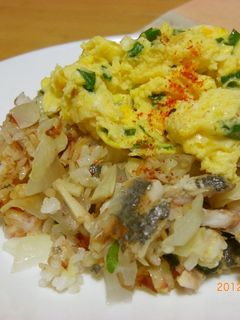 余った焼き魚で和風オムライス-レシピのメイン写真