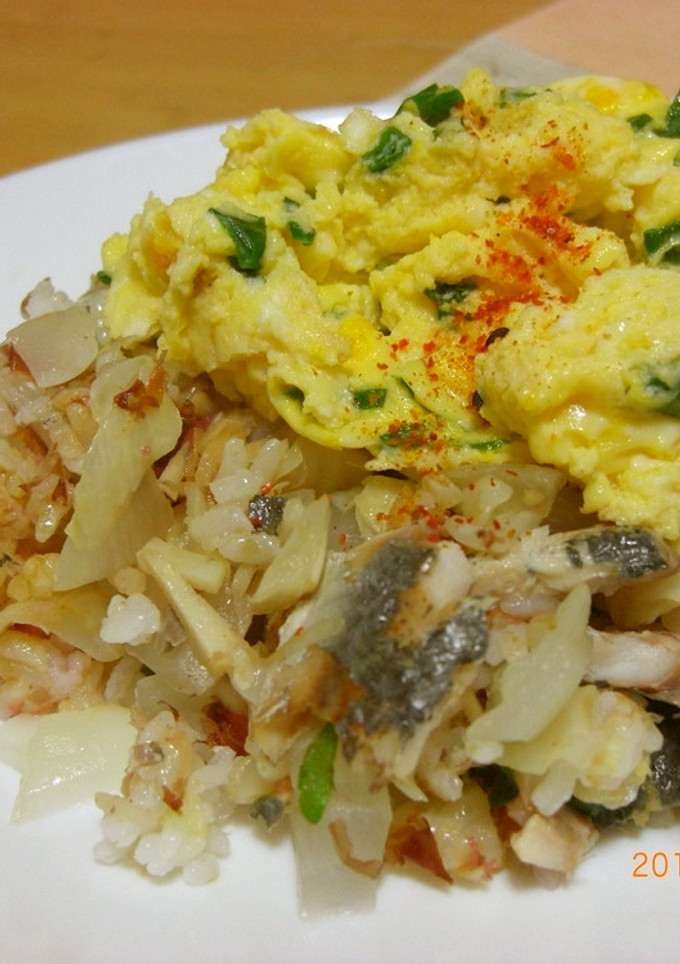 余った焼き魚で和風オムライス-レシピのメイン写真