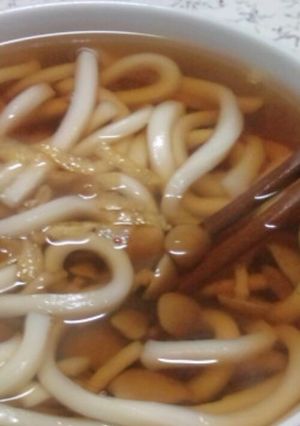 あっさりと！なめこうどん-レシピのメイン写真