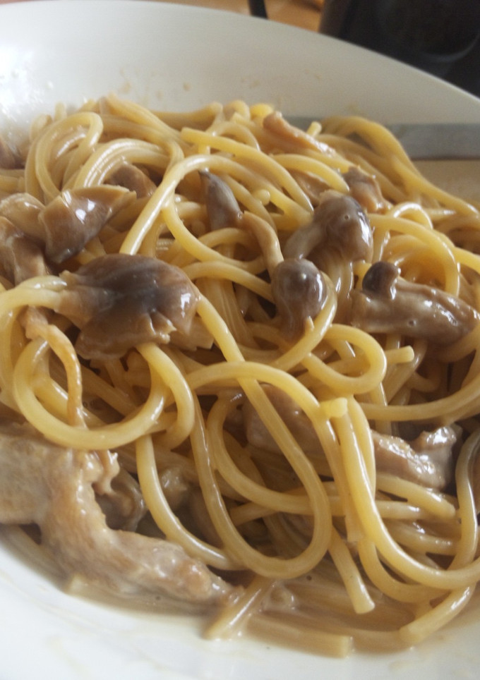 キノコと鶏ささみのてりてりパスタ-レシピのメイン写真