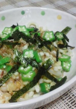 ぶっかけオクラうどん-レシピのメイン写真