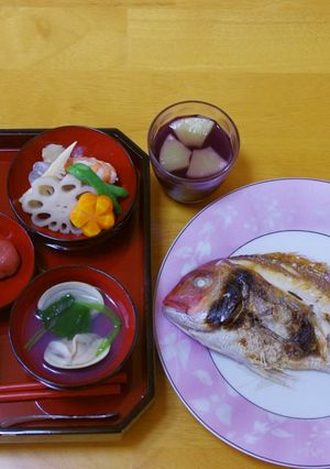 お食い初めのお膳-レシピのメイン写真