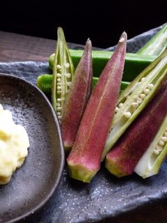 オクラをマヨネーズで和えたん 京都カフェ-レシピのメイン写真