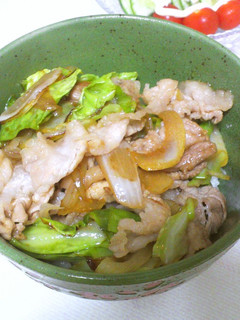 きゃべつたっぷりの豚丼-レシピのメイン写真