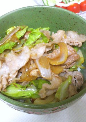 きゃべつたっぷりの豚丼-レシピのメイン写真