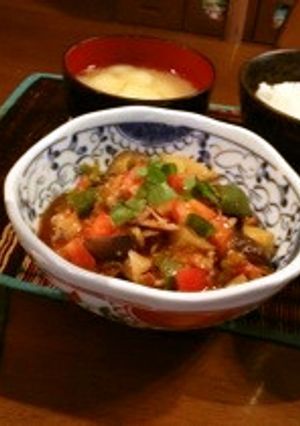 夏野菜と豚肉の塩こうじ炒め-レシピのメイン写真