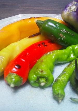 万願寺唐辛子など焼いたん 京都カフェ-レシピのメイン写真
