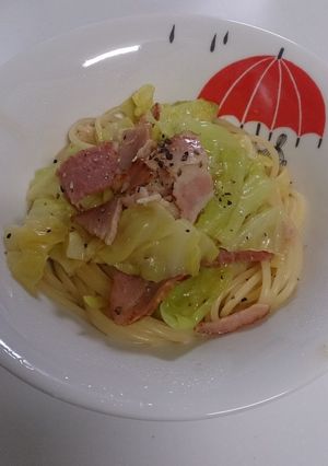 ベーコンとキャベツのパスタ-レシピのメイン写真