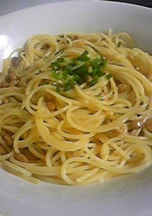 味醂醤油&白だし&卵黄〜☆納豆パスタ-レシピのメイン写真