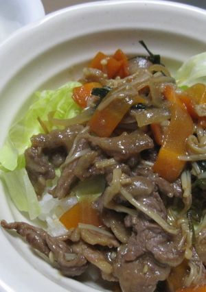 旨辛！我が家の簡単スタミナ丼-レシピのメイン写真