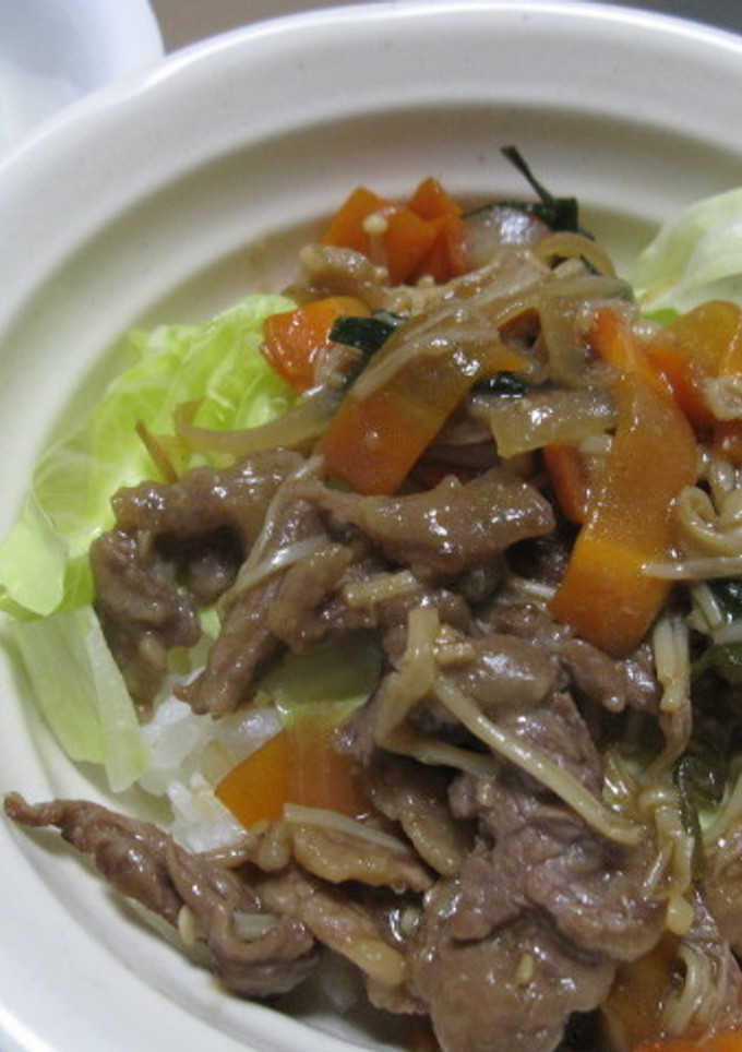 旨辛！我が家の簡単スタミナ丼-レシピのメイン写真