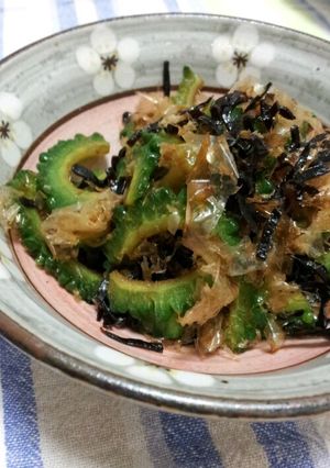 ゴーヤと塩昆布の和え物-レシピのメイン写真