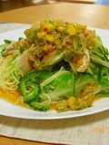 食欲増進！野菜たっぷりピリ辛中華麺