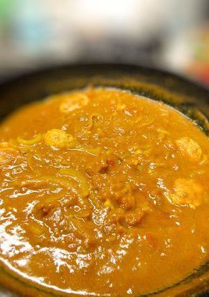 中華鍋で作る★鶏団子カレー-レシピのメイン写真