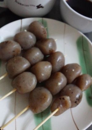 玉蒟蒻でなんちゃってつくね串-レシピのメイン写真