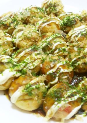 エコ料理☆残った茶わん蒸しでタコ焼き！-レシピのメイン写真