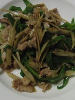 牛蒡ピーマン豚肉炒め-レシピのメイン写真