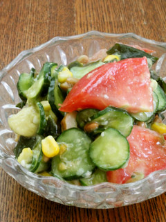梅シロップ塩麹de夏野菜のサッパリ酢の物-レシピのメイン写真