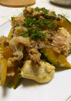 かぼちゃと豆腐のチャンプルー-レシピのメイン写真