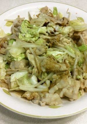 豚バラ肉とキャベツの炒め物-レシピのメイン写真