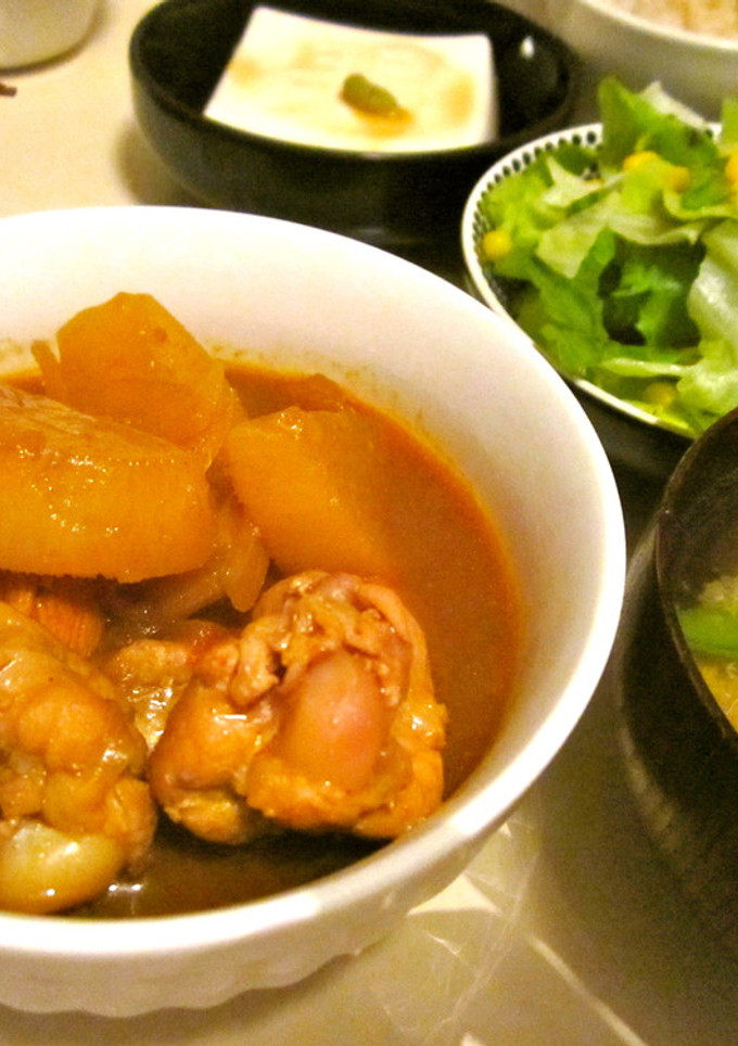 手羽元と大根の和風カレー煮つけ-レシピのメイン写真