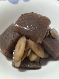 こんにゃくとごぼうの煮物風-レシピのメイン写真