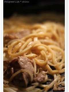 焼肉の後に焼きうどん♪-レシピのメイン写真