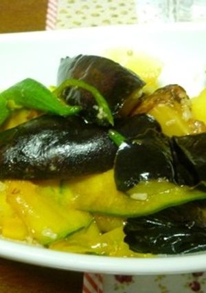 夏野菜とニンニクの塩麹いため-レシピのメイン写真