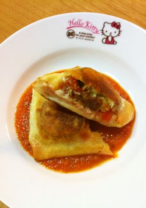 トマトと茄子でイタリアン春巻き-レシピのメイン写真