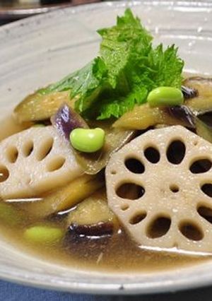 茄子とれんこんの煮びたし-レシピのメイン写真