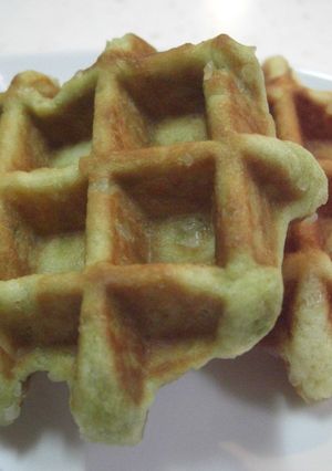 ザラメで抹茶のワッフル-レシピのメイン写真