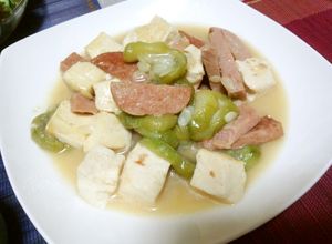 沖縄の味　ヘチマ（ナーベーラー）の味噌煮-レシピのメイン写真