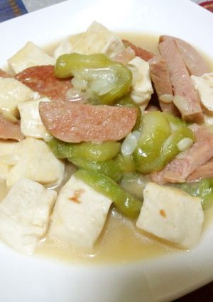 沖縄の味　ヘチマ（ナーベーラー）の味噌煮-レシピのメイン写真