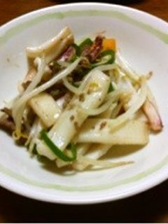 イカともやしの塩ニンニク炒め-レシピのメイン写真