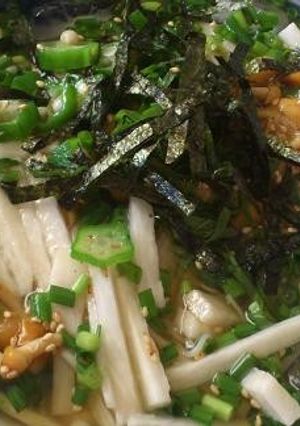 ネバネバネバかけそうめん-レシピのメイン写真
