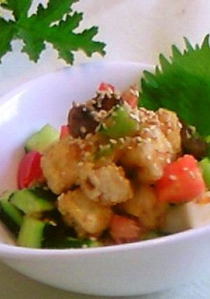 中華風豆腐サラダ-レシピのメイン写真