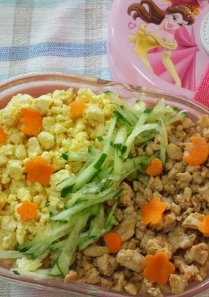 お豆腐の三色丼-レシピのメイン写真
