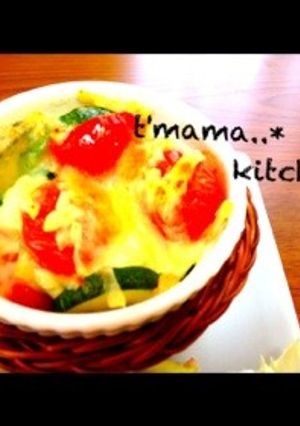トマトとズッキーニのチーズ焼き♪°-レシピのメイン写真