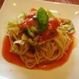 トマトジュースで簡単☆ぶっかけ冷製パスタ