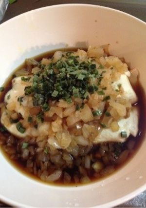 ダイエットに☆豆腐のオニオンがけ-レシピのメイン写真