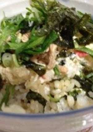 ツナと干しえび豆腐丼-レシピのメイン写真