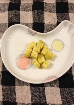 離乳食中期〜簡単さつまいもの粉チーズがけ-レシピのメイン写真
