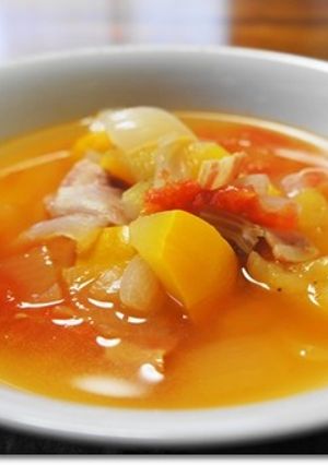 ズッキーニとトマトのスープ-レシピのメイン写真