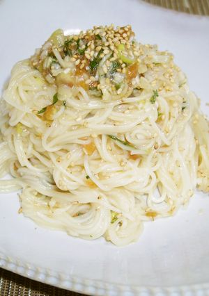 汁なしあえそば！サッパリ梅じそそうめん-レシピのメイン写真