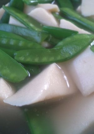 高野豆腐と絹さやの冷やしあんかけ-レシピのメイン写真