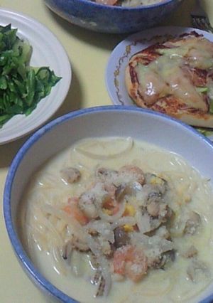 簡単スープスパ-レシピのメイン写真