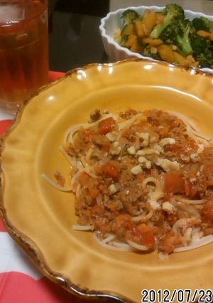 簡単くるみのミートソースパスタ☆-レシピのメイン写真