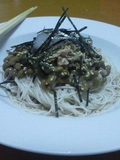 ぶっかけ納豆ツナそうめん-レシピのメイン写真