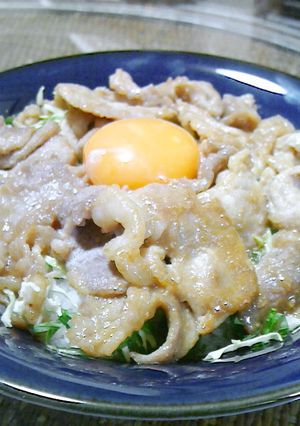 味噌豚丼-レシピのメイン写真